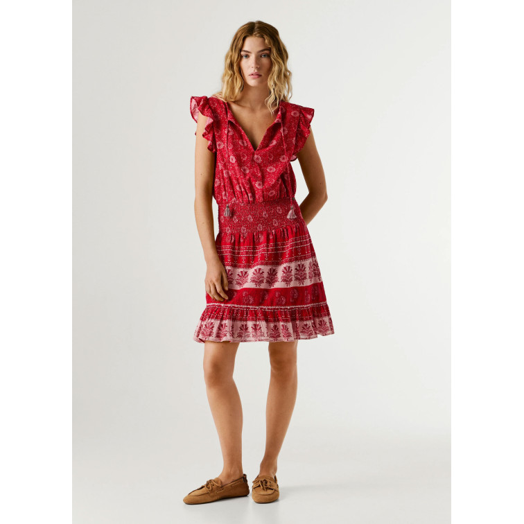 VESTIDO CORTO MUJER PEPE JEANS ESTAMPADO FLORAL