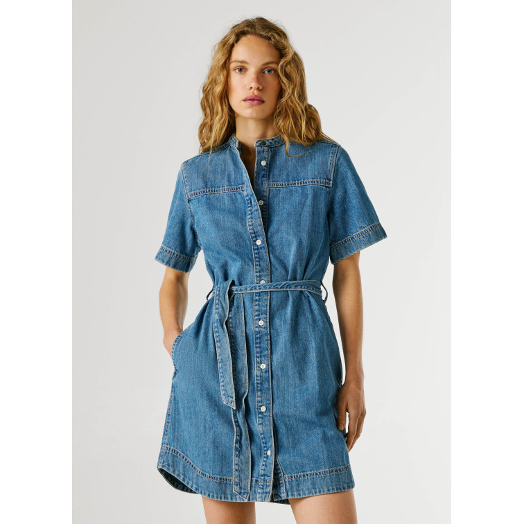 VESTIDO MUJER  PEPE JEANS DENIM DRESS VICTORIA SS