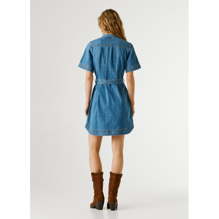 VESTIDO MUJER  PEPE JEANS DENIM DRESS VICTORIA SS