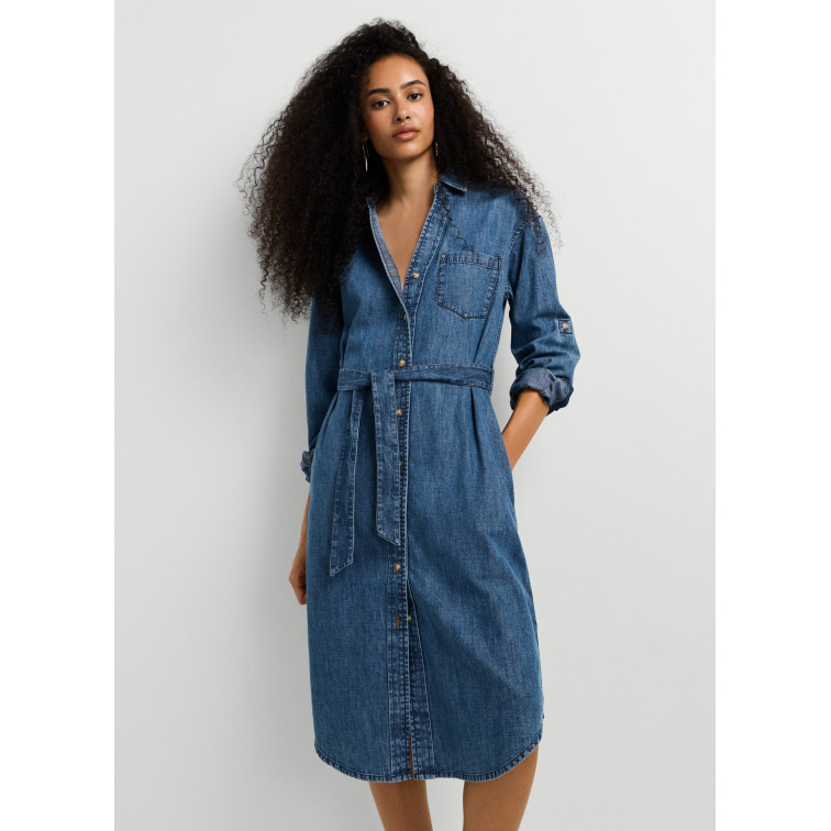 VESTIDO MUJER  PEPE JEANS ANGIE CLASSIC SHIRT DRESS
