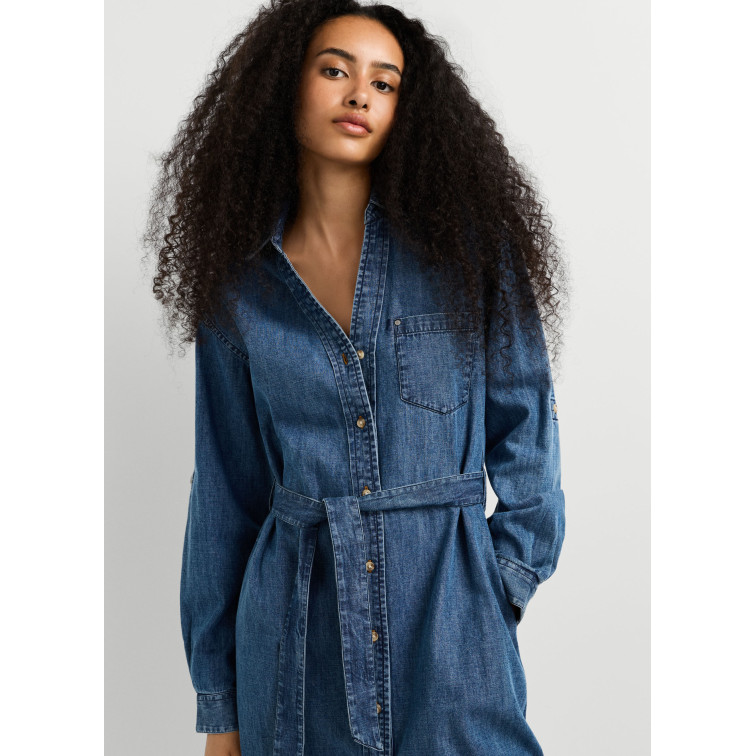 VESTIDO MUJER  PEPE JEANS ANGIE CLASSIC SHIRT DRESS