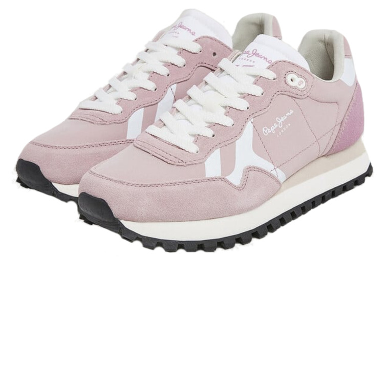 ZAPATILLA ESTILO RUNNING CON DETALLES ANTE MUJER PEPE JEANS
