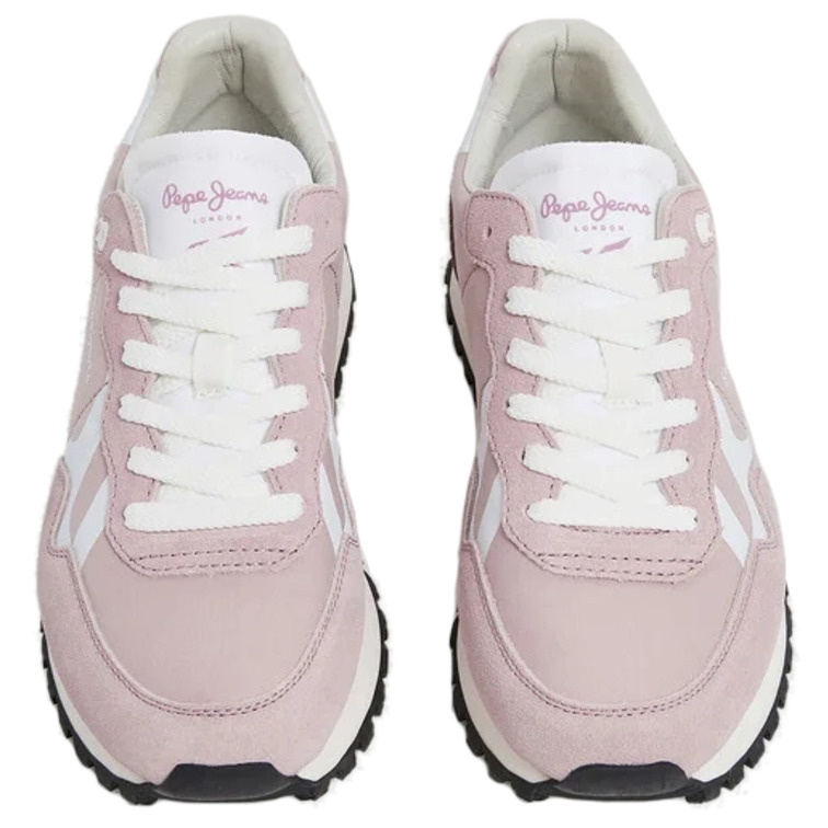ZAPATILLA ESTILO RUNNING CON DETALLES ANTE MUJER PEPE JEANS