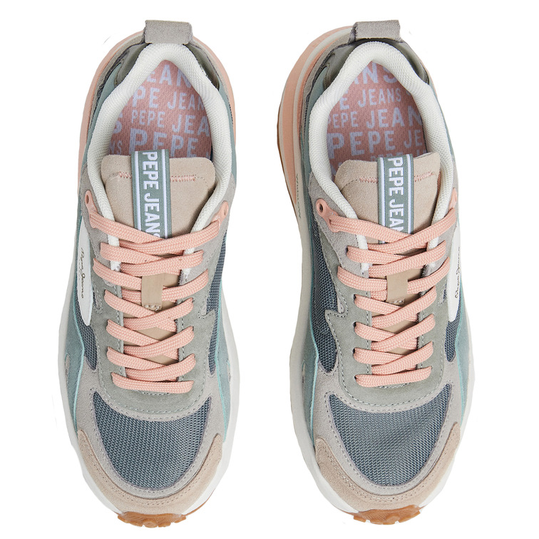 ZAPATILLA MUJER PEPE JEANS CON DETALLES EN ANTE