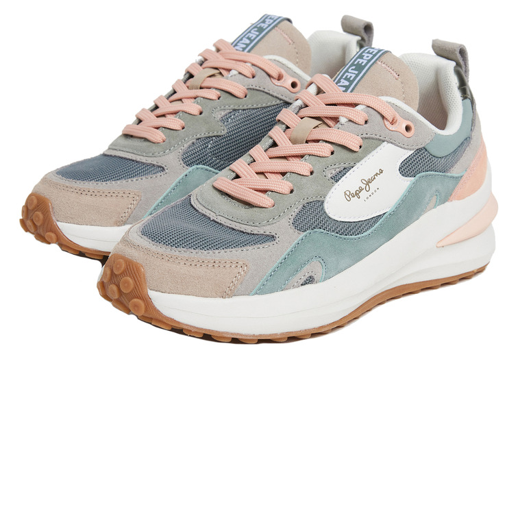 ZAPATILLA MUJER PEPE JEANS CON DETALLES EN ANTE