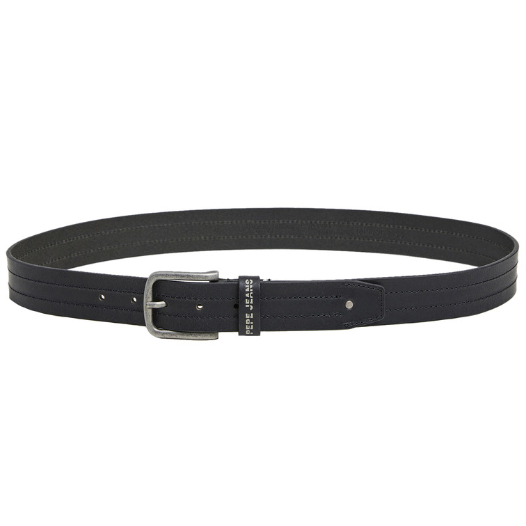CINTURÓN DE PIEL CON DOBLE COSTURA HOMBRE PEPE JEANS ELMER