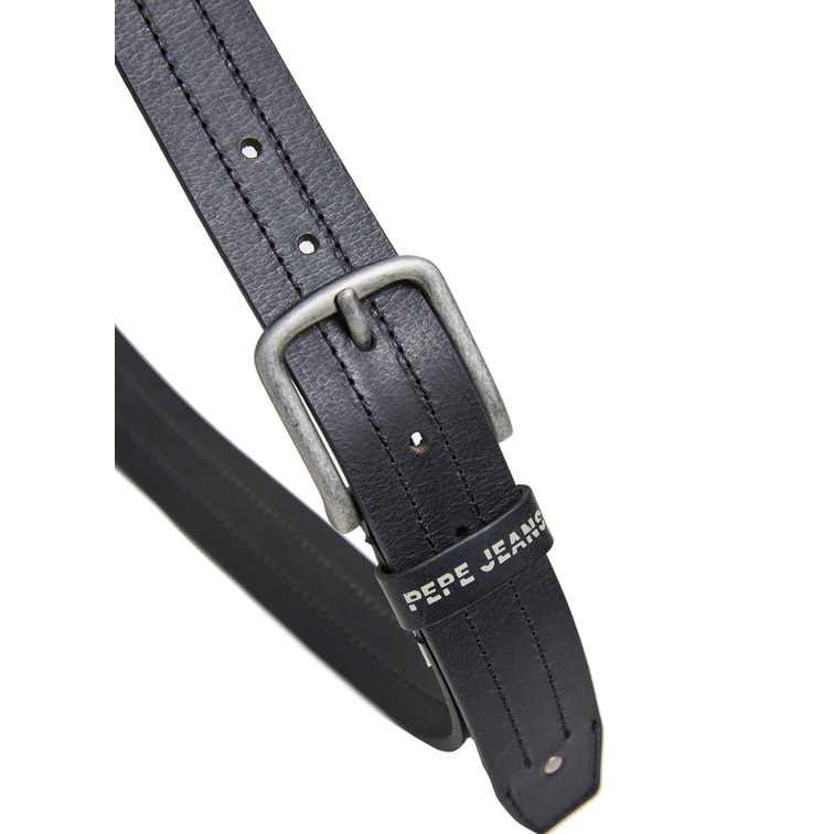 CINTURÓN DE PIEL CON DOBLE COSTURA HOMBRE PEPE JEANS ELMER