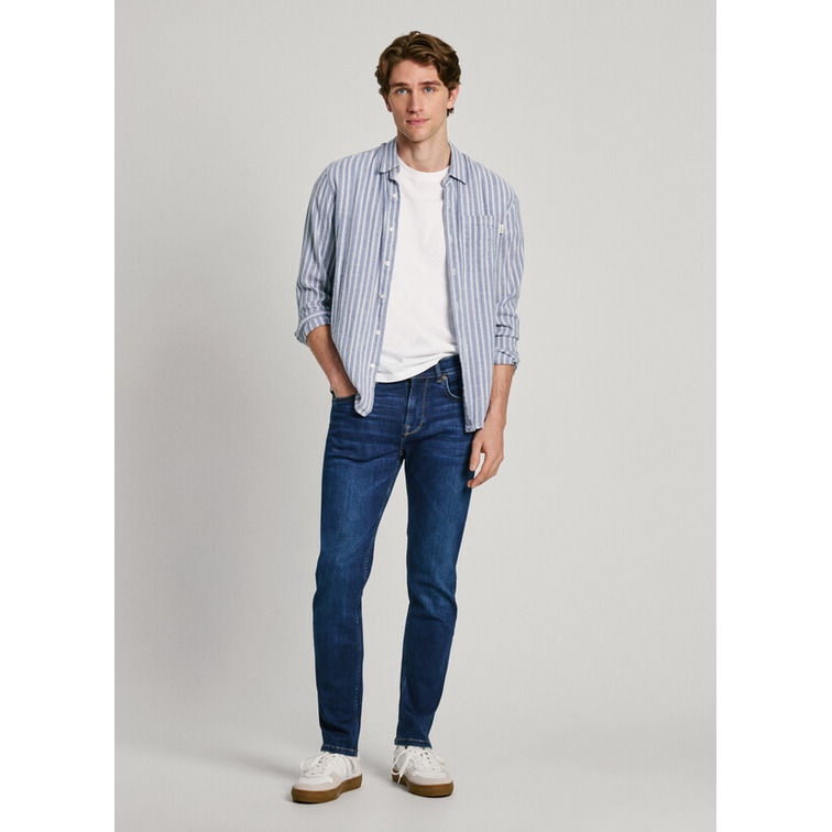 VAQUERO HOMBRE PEPE JEANS FIT SLIM TIRO REGULAR LARGO 34