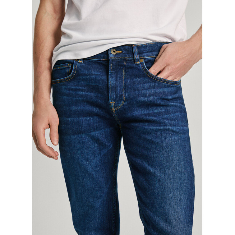 VAQUERO HOMBRE PEPE JEANS FIT SLIM TIRO REGULAR LARGO 34