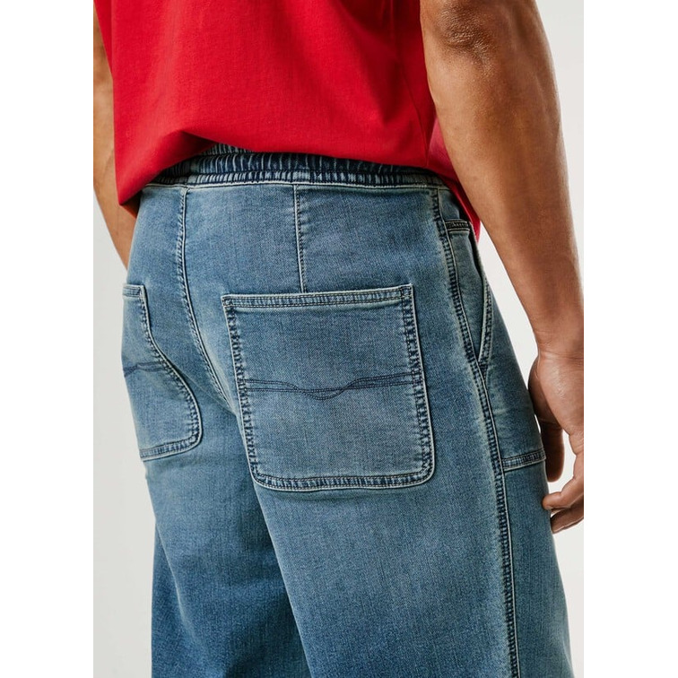 VAQUERO HOMBRE  PEPE JEANS RELAXED CARGO MID BLUE