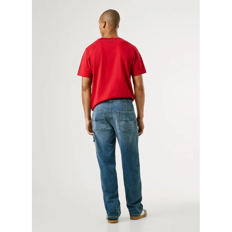 VAQUERO HOMBRE  PEPE JEANS RELAXED CARGO MID BLUE