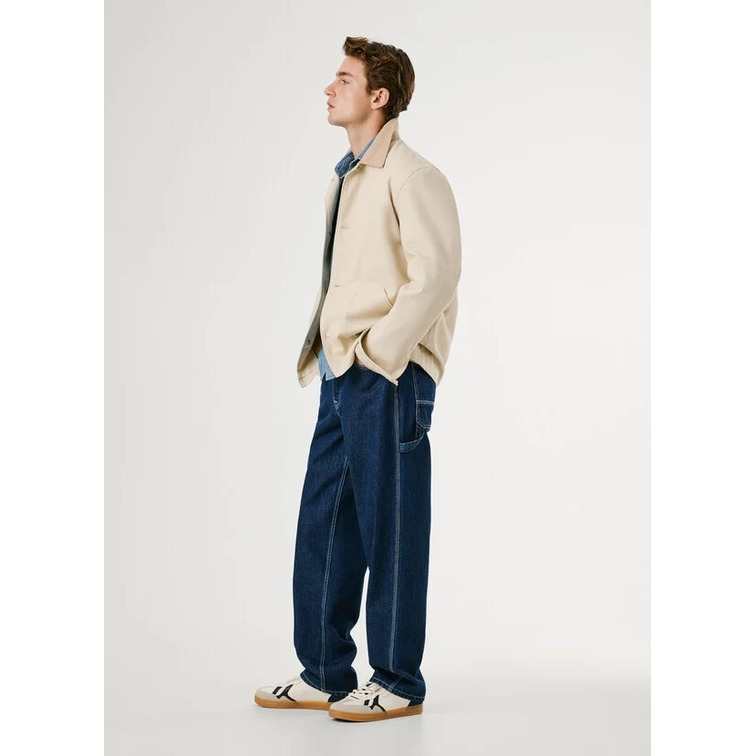 VAQUERO HOMBRE  PEPE JEANS RELAXED TAPER CARPENTER DK BLU