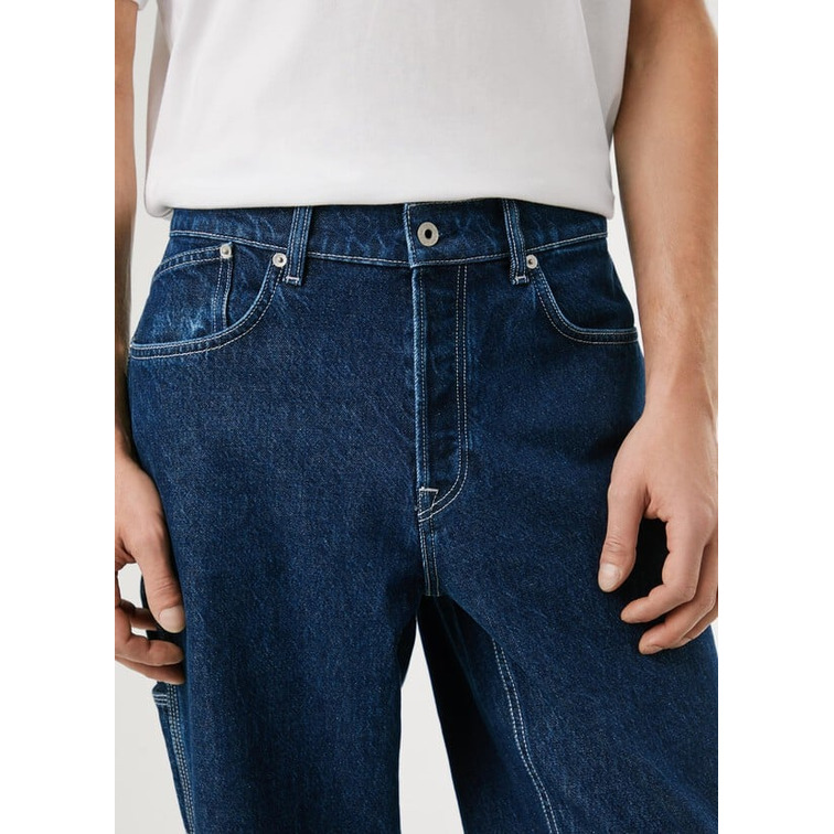 VAQUERO HOMBRE  PEPE JEANS RELAXED TAPER CARPENTER DK BLU