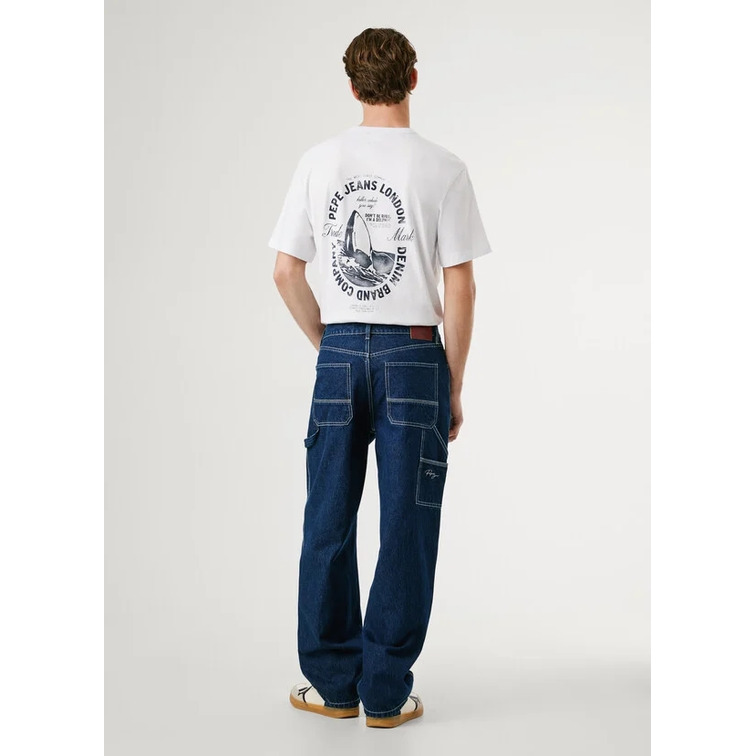 VAQUERO HOMBRE  PEPE JEANS RELAXED TAPER CARPENTER DK BLU
