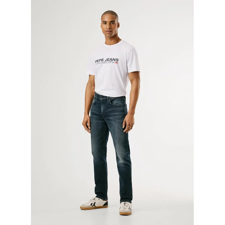 VAQUERO HOMBRE  PEPE JEANS SLIM JEANS HATCH FS BLUE BLACK