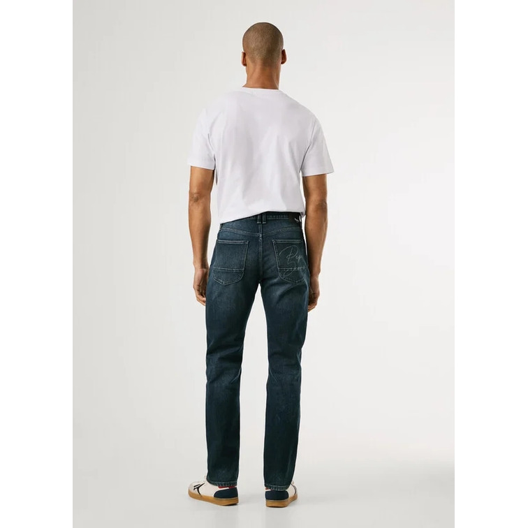VAQUERO HOMBRE  PEPE JEANS SLIM JEANS HATCH FS BLUE BLACK