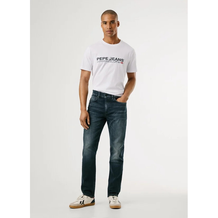 VAQUERO HOMBRE  PEPE JEANS SLIM JEANS HATCH FS BLUE BLACK