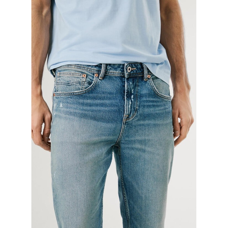 VAQUERO HOMBRE  PEPE JEANS STRAIGHT JEANS CASH FS PALE TI