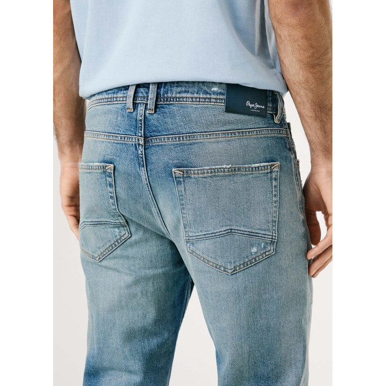 VAQUERO HOMBRE  PEPE JEANS STRAIGHT JEANS CASH FS PALE TI