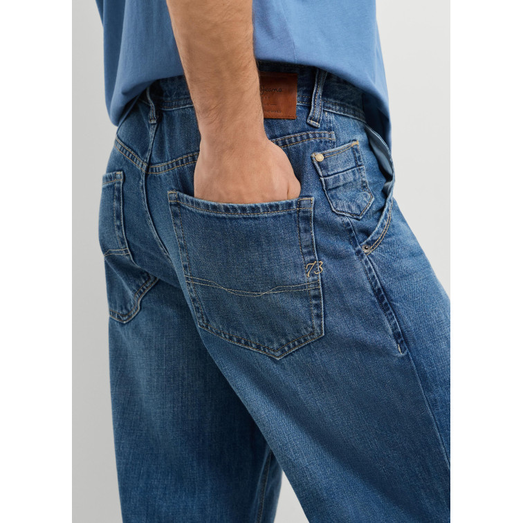 VAQUERO HOMBRE  PEPE JEANS HELIX LOOSE TAPER SLUB
