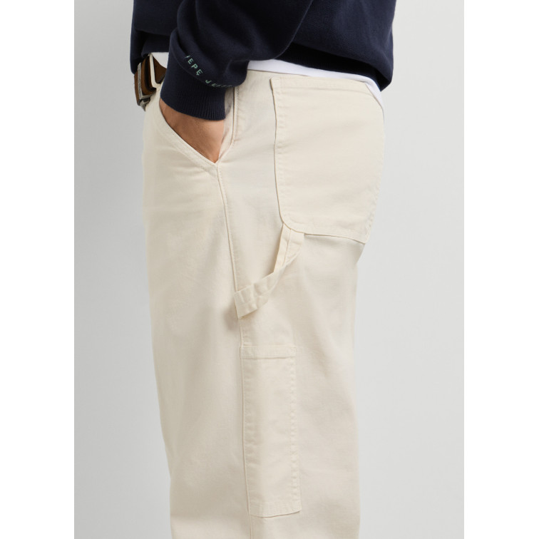PANTALÓN HOMBRE  PEPE JEANS RELAXED WASHED CARPENTER CANVA