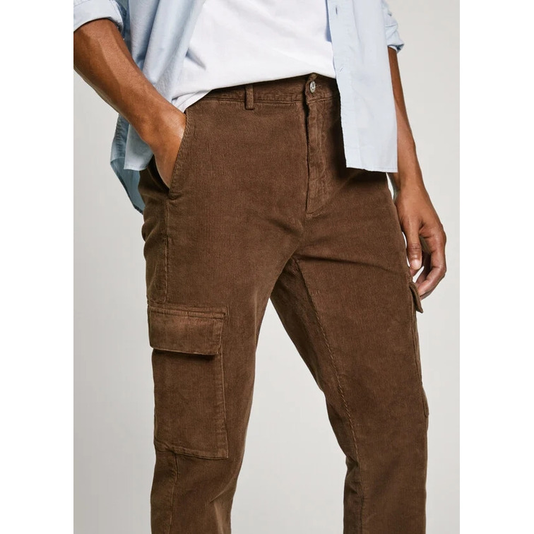 PANTALÓN DE PANA HOMBRE PEPE JEANS TIPO CARGO FIT SLIM