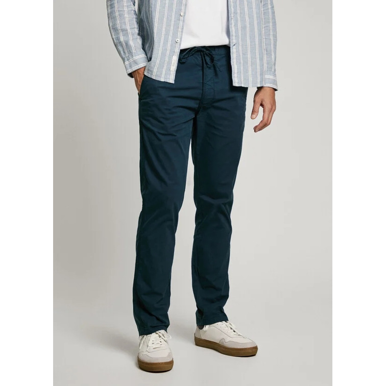 PANTALÓN CHINO HOMBRE PEPE JEANS EN POPELÍN ELASTICO