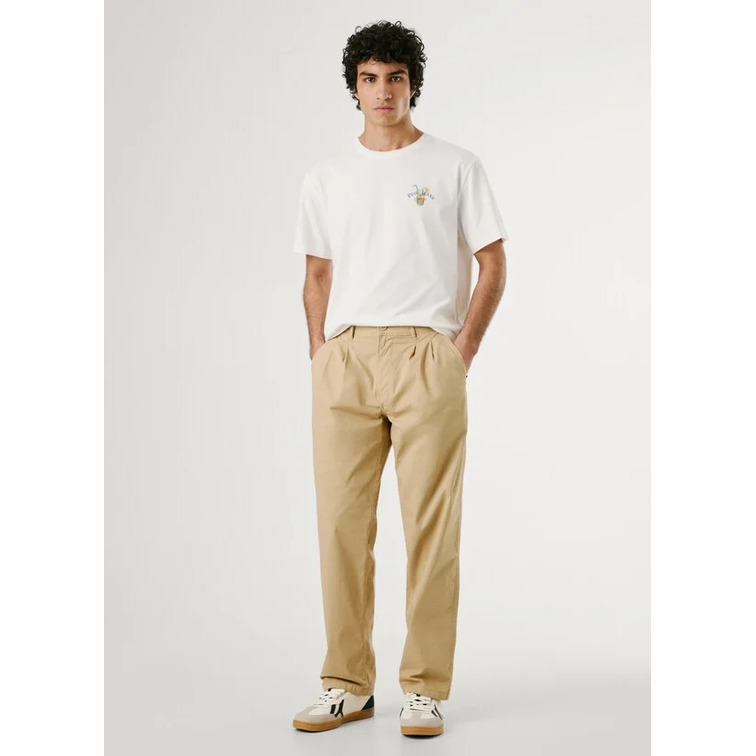 PANTALÓN HOMBRE  PEPE JEANS RELAXED PLEATED POPLIN PANT