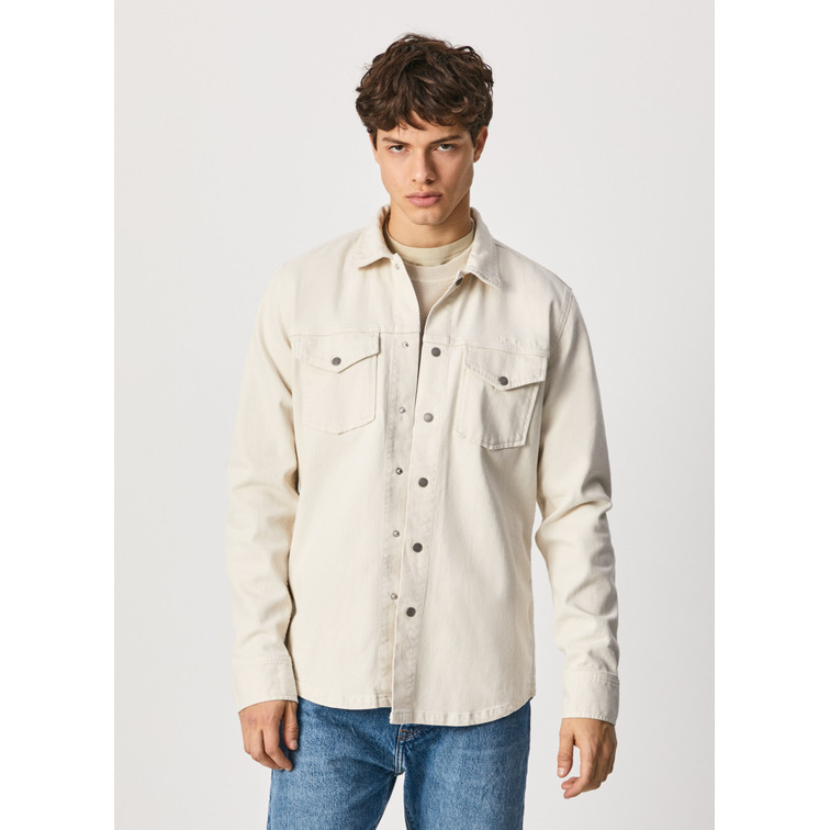 CAMISA HOMBRE  PEPE JEANS DAVE NATURAL