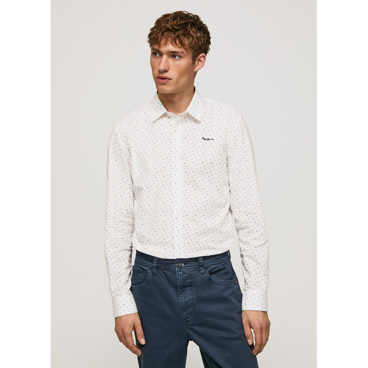 CAMISA ESTAMPADA DE ALGODÓN HOMBRE PEPE JEANS FORMBY
