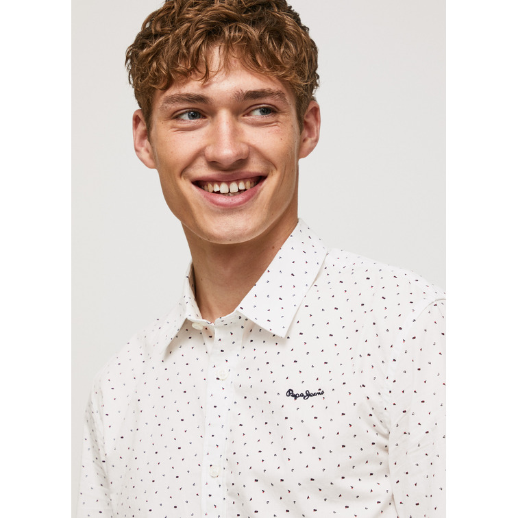 CAMISA ESTAMPADA DE ALGODÓN HOMBRE PEPE JEANS FORMBY
