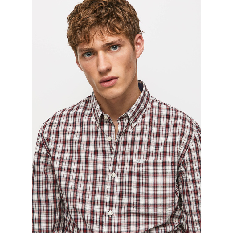 CAMISA DE ALGODÓN A CUADROS HOMBRE PEPE JEANS FULLER