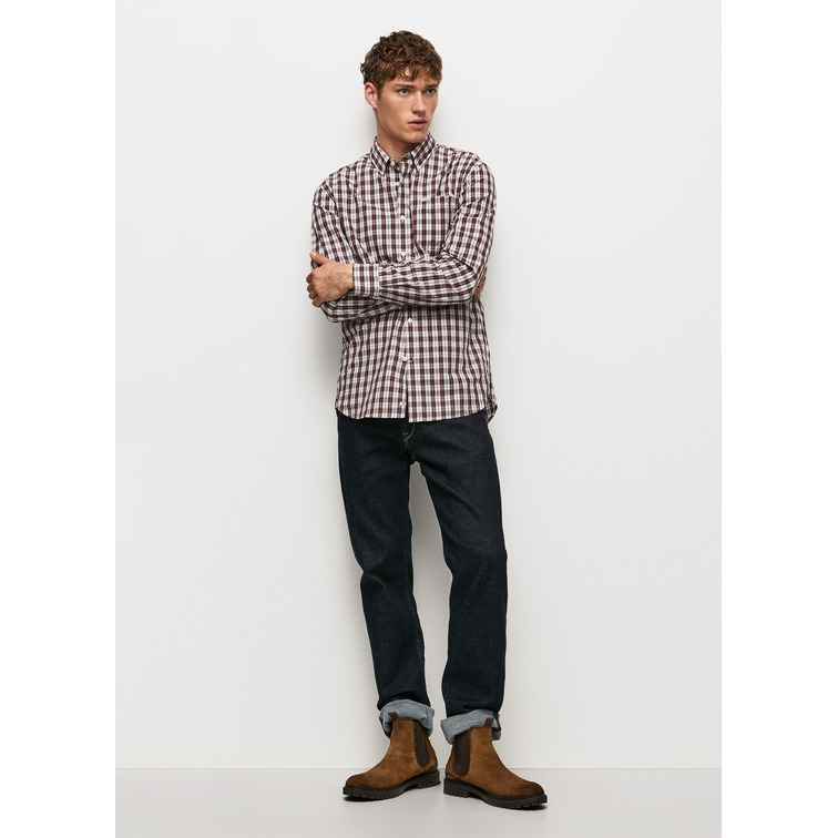 CAMISA DE ALGODÓN A CUADROS HOMBRE PEPE JEANS FULLER