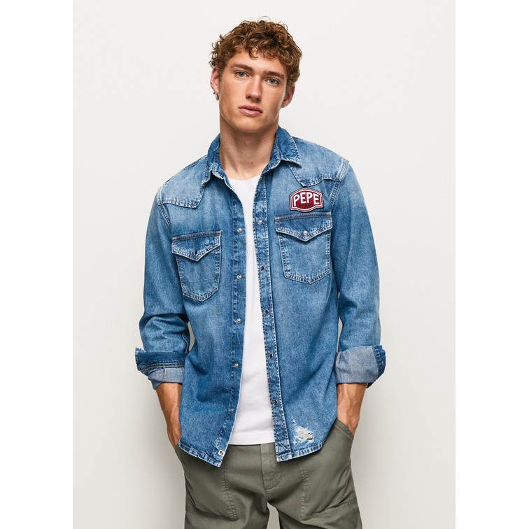 CAMISA DENIM HOMBRE PEPE JEANS NOAH