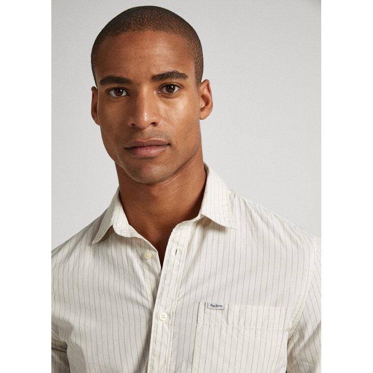 CAMISA POPELÍN RAYAS BENGALA HOMBRE PEPE JEANS CEDAR