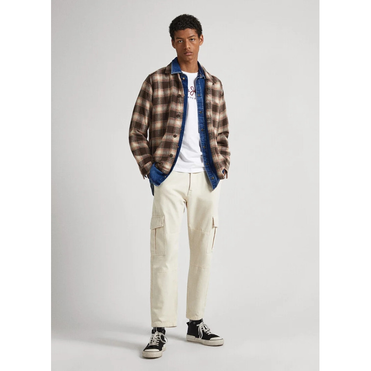 SOBRECAMISA FRANELA CUADROS HOMBRE PEPE JEANS CHAENDLER