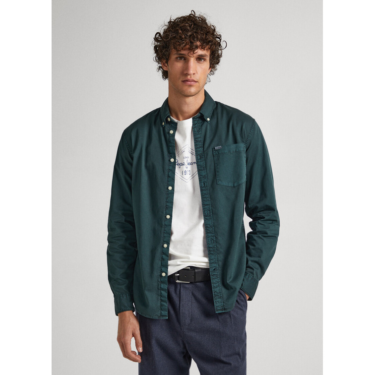 CAMISA ALGODÓN FIT REGULAR HOMBRE PEPE JEANS CRAIL