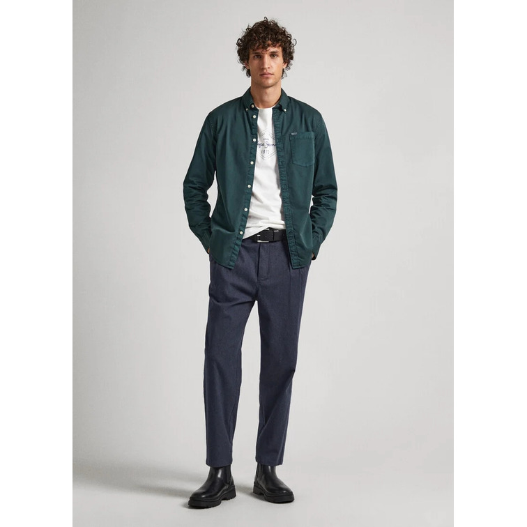 CAMISA ALGODÓN FIT REGULAR HOMBRE PEPE JEANS CRAIL