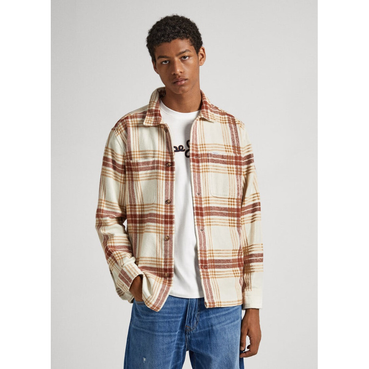 SOBRECAMISA FRANELA CUADROS HOMBRE PEPE JEANS ERNEST