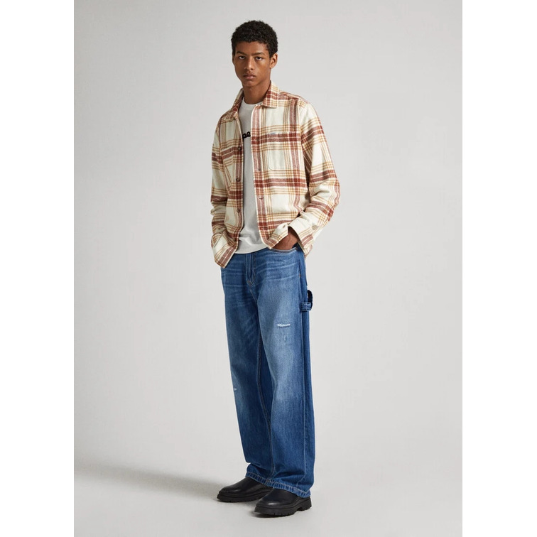 SOBRECAMISA FRANELA CUADROS HOMBRE PEPE JEANS ERNEST