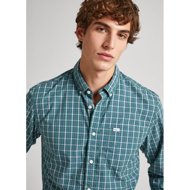 CAMISA POPELÍN CUADROS FIT REGULAR HOMBRE PEPE JEANS