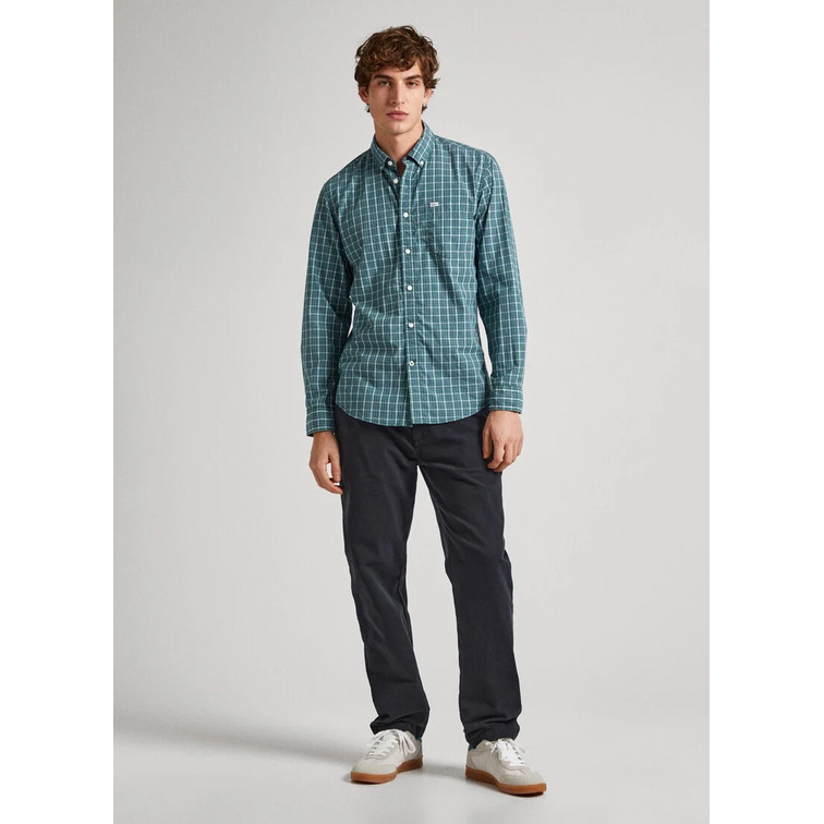 CAMISA POPELÍN CUADROS FIT REGULAR HOMBRE PEPE JEANS