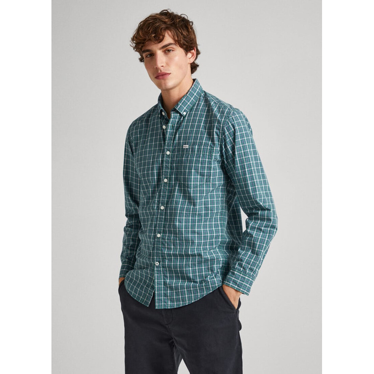 CAMISA POPELÍN CUADROS FIT REGULAR HOMBRE PEPE JEANS