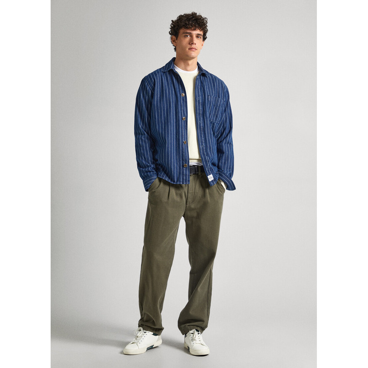 CAMISA DENIM RAYAS WORKER HOMBRE PEPE JEANS