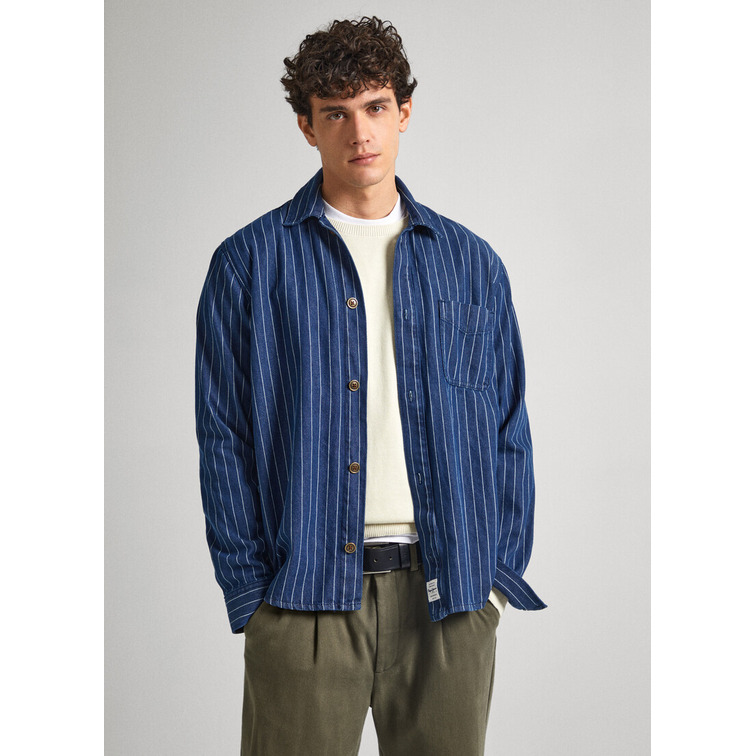 CAMISA DENIM RAYAS WORKER HOMBRE PEPE JEANS