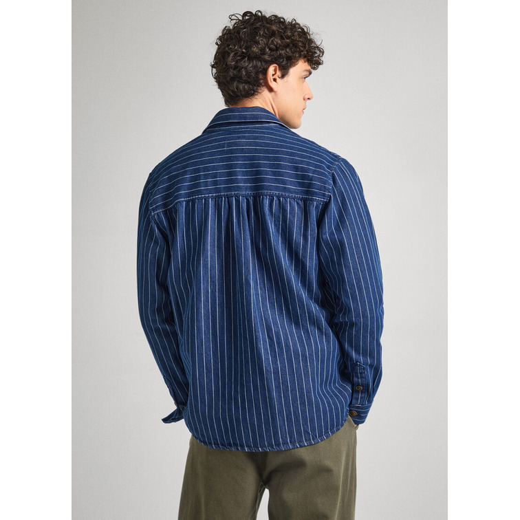 CAMISA DENIM RAYAS WORKER HOMBRE PEPE JEANS