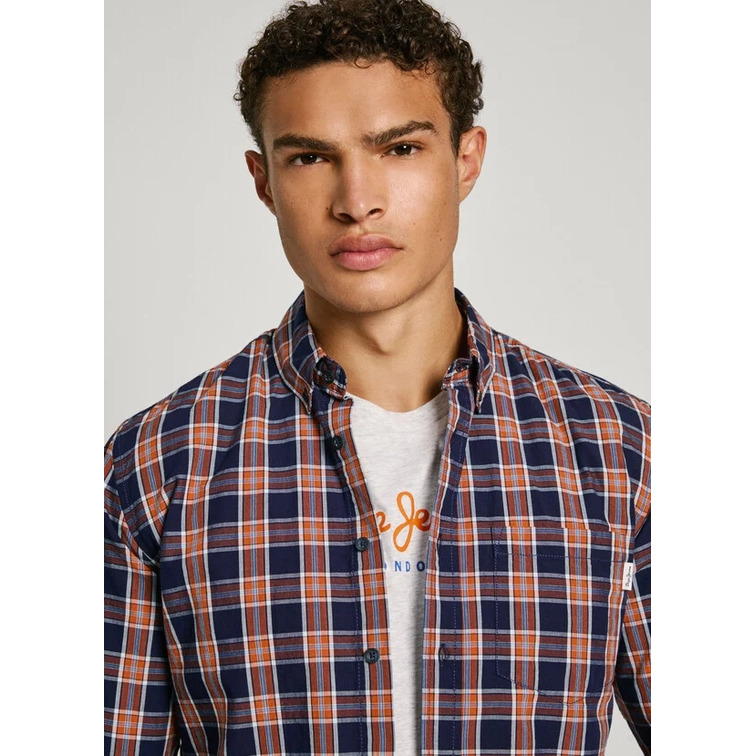 CAMISA CUADROS HOMBRE PEPE JEANS FIT REGULAR