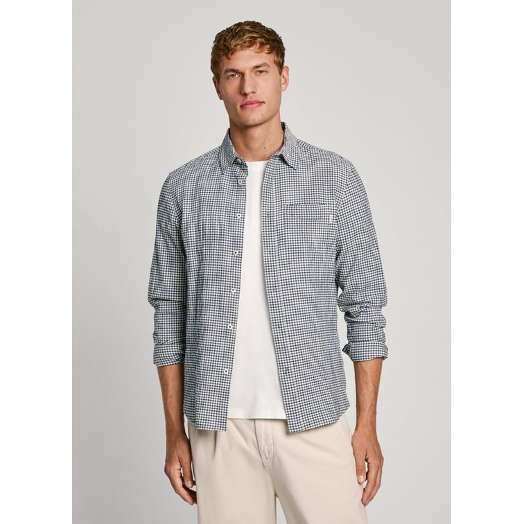 CAMISA POPELÍN CUADROS FIT REGULAR HOMBRE PEPE JEANS