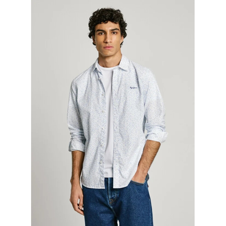 CAMISA POPELIN HOMBRE PEPE JEANS ESTAMPADA FIT REGULAR