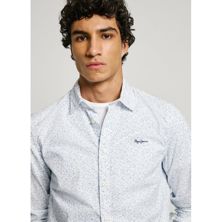 CAMISA POPELIN HOMBRE PEPE JEANS ESTAMPADA FIT REGULAR